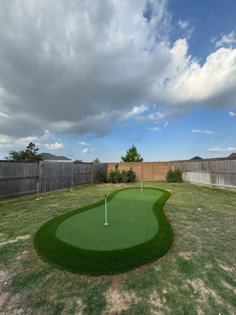 Houston Turf - putting green installation