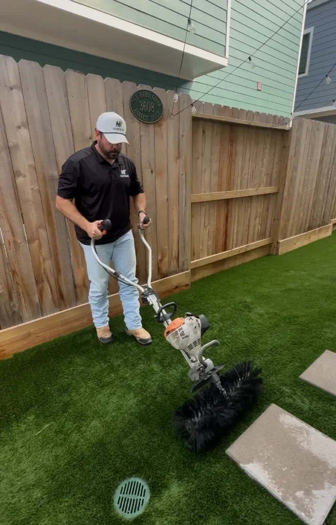 Houston turf power broom