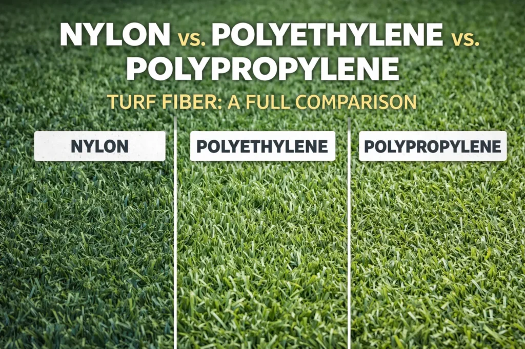 Houston turfNylon Polyethylene Polypropylene Turf Fiber v2